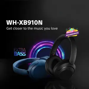 WH-XB910N Wireless Noise Canceling Headphones XB910 N XB 910 N Headphones with Microphone IPX7 Water Resistance Stereo Dengan Bass Yang Bisa 30H Battery Life Pernah Dipakai COD Original Bluetooth Headset