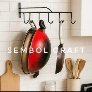 Gantungan Wajan Dapur untuk Penyimpanan Wajan dan Alat Dapur Kitchenware