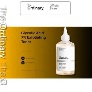 The Ordinary Glycolic Acid 7% Exfoliating Toner - 240mL | Smooth Skin, AHA Toner