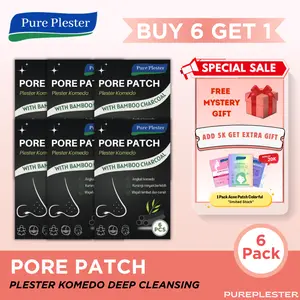 Buy 6 Get 1 Free - ( BUNDLE ) Pore Pack - Plester Komedo / Blackhead Remover/ Penghilang Minyak Wajah