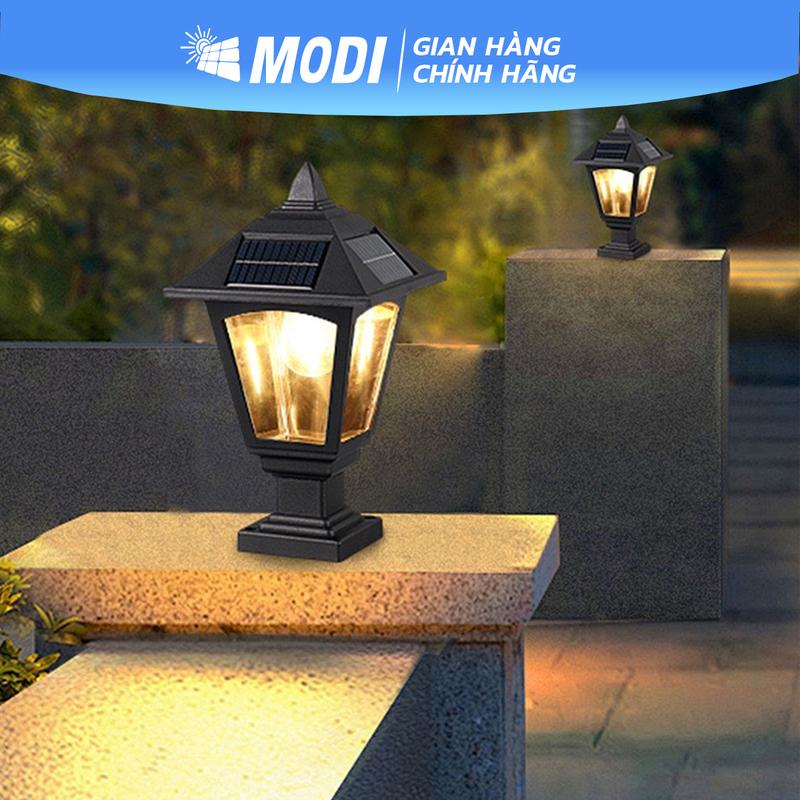 Đèn Trụ Cổng, Cắm Đất, Gắn Tường Năng Lượng Mặt Trời MODI SOLAR Đèn Trang Trí Sân Vườn