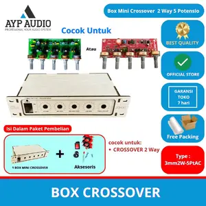 Box mini Crossover 2 Way plus asesoris cocok untuk miniatur  Amplifier