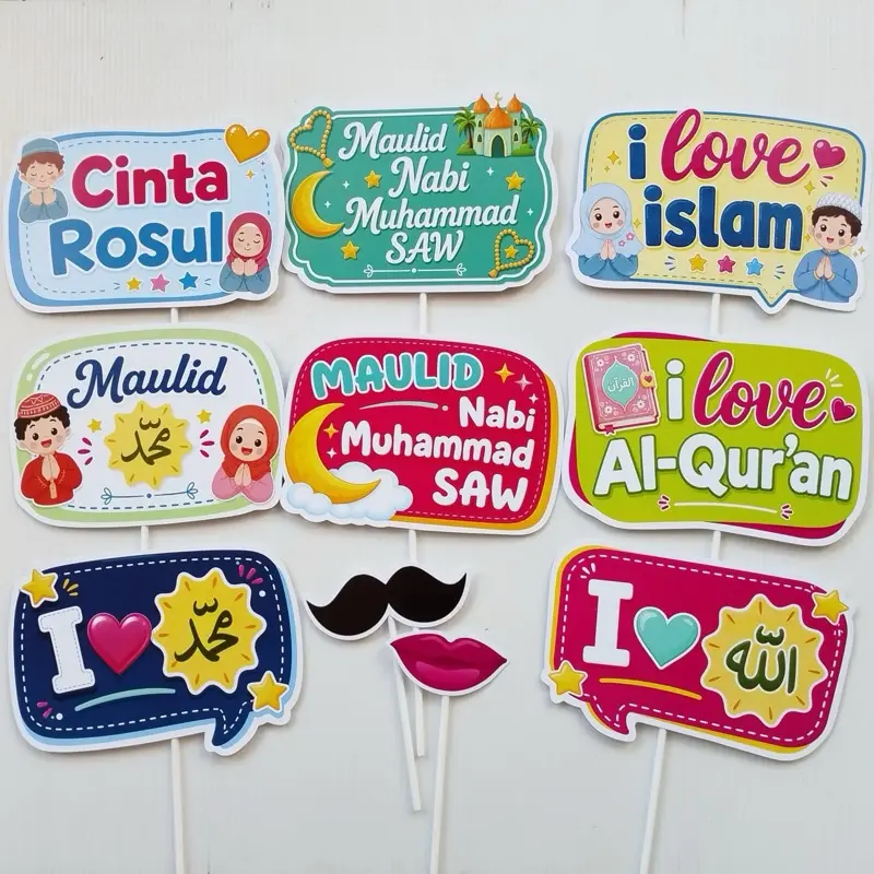 MAULID MUHAMMAD PROPS PHOTOBOOTH AKSESORIS FOTO Decoration