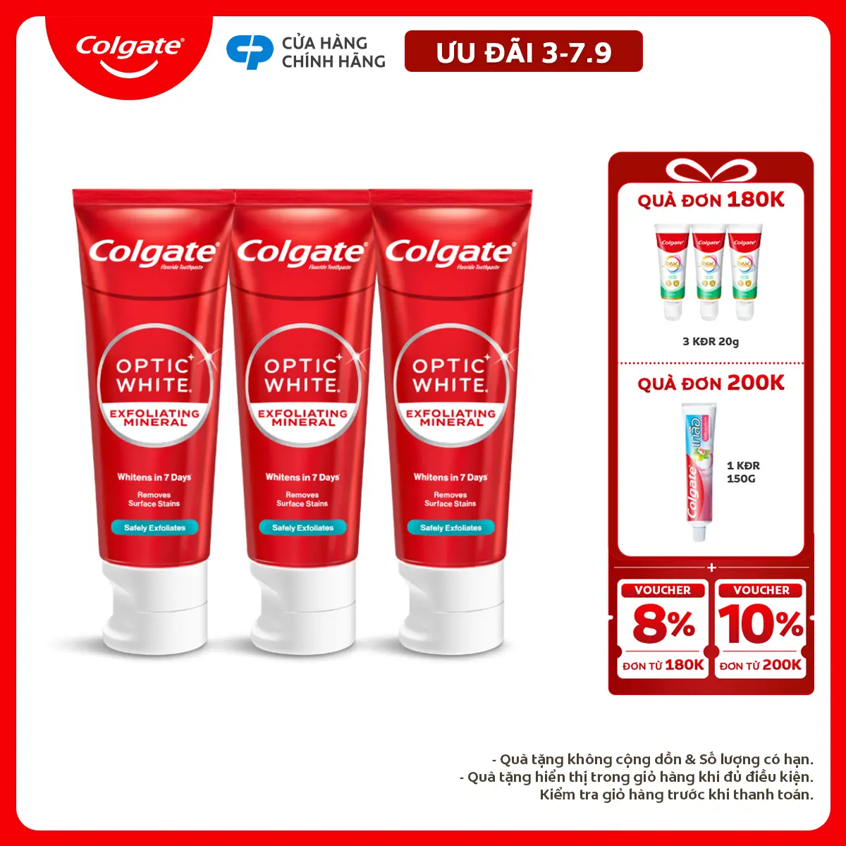 Colgate Optic White Exfoliating Mineral view 4
