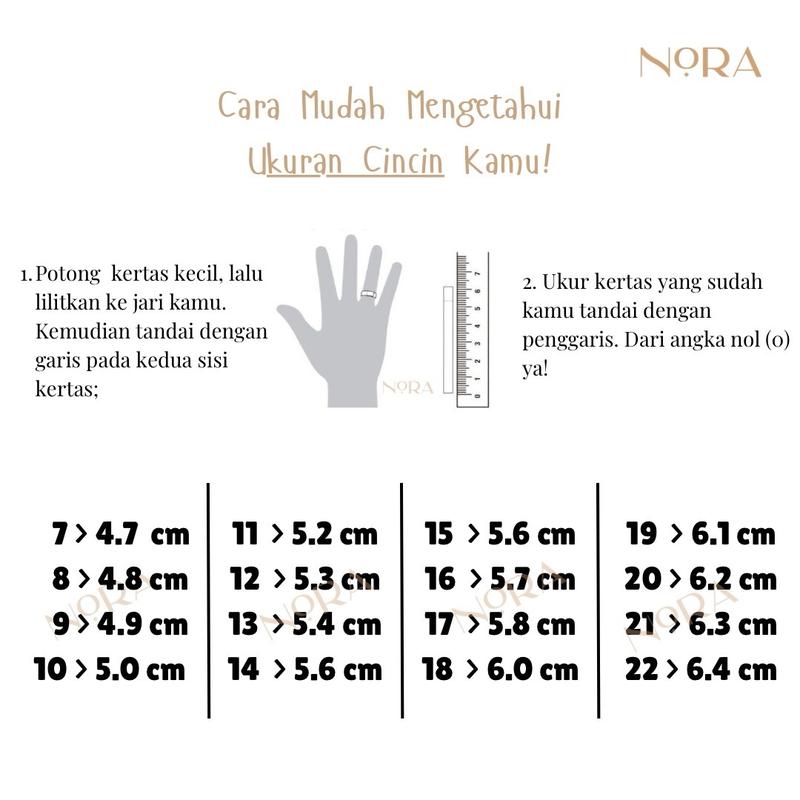 Cincin Tia • Berat 1gr • Emas Muda • D’Nora 7