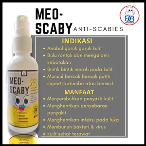 meo scaby obat jamur scabies luka borok penyakit kulit kucing spray 60ml