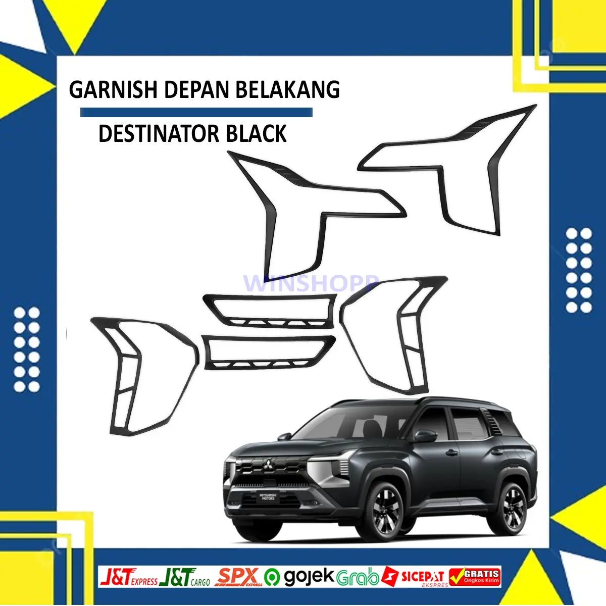 GARNISH DEPAN BELAKANG DESTINATOR 2025-2026 BLACK