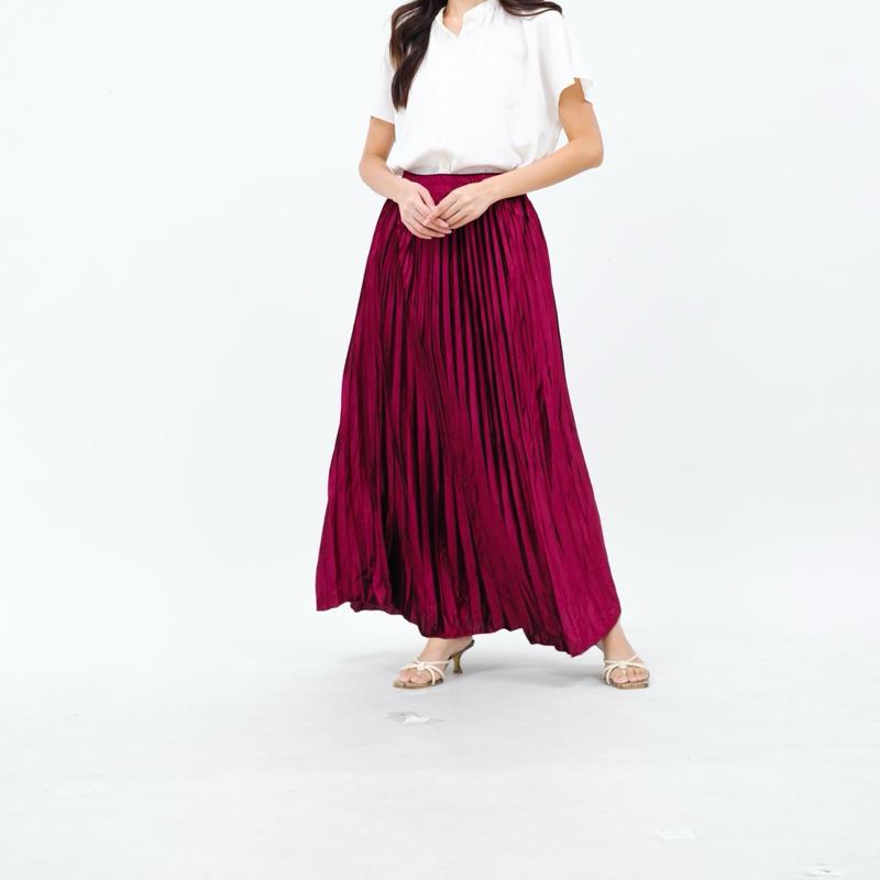 Rok plisket bludru premium / velvet skirt flare 5