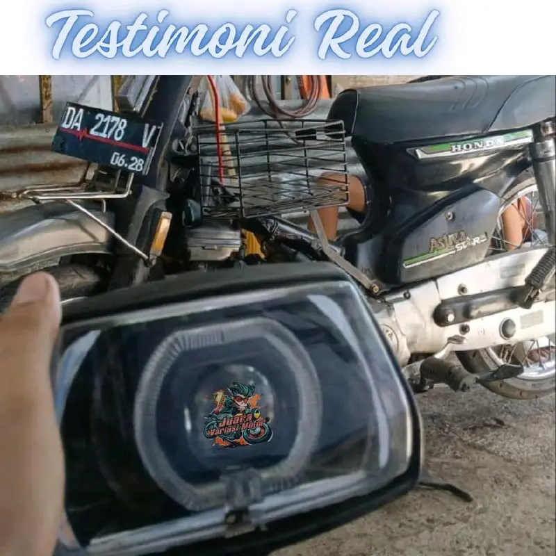 Mika lampu depan ASTREA PRIMA / star BENING tanpa garis READY STOK Motor 6