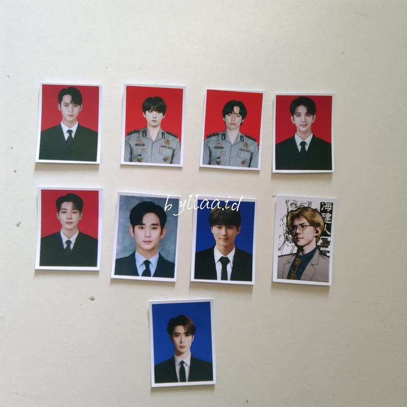 [Ready] Pas Photo NCT Dream SMA Latar Merah Kpop ID Photo set semua member 7 Foto Kertas 3