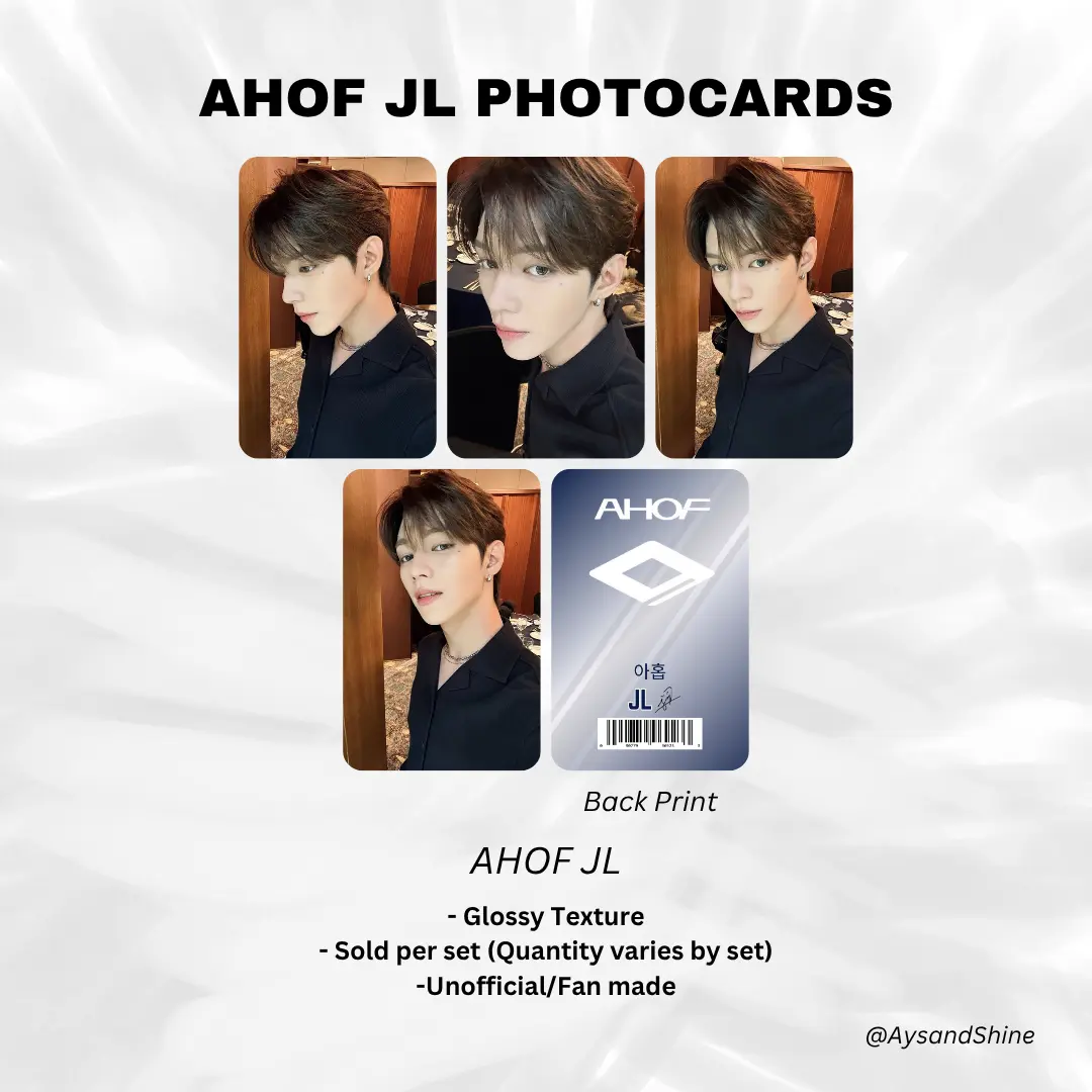 AHOF JL Photocards (JL, Steven, Shuaibo, Juwon, Jeongwoo, Chih En
