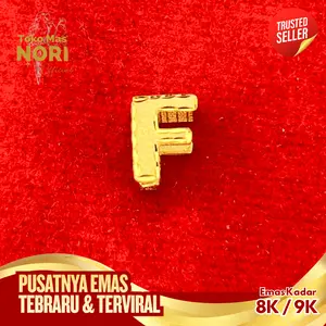 LIONTIN ABJAD F INISIAL NAMA - EMAS 8K - TOKO MAS NORI OFFICIAL