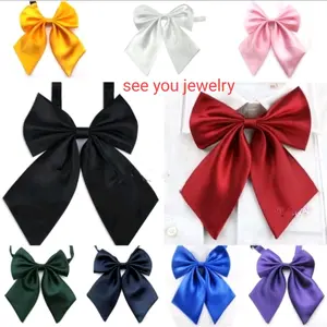 Dasi Kupu Kupu Wanita / Dasi Hotel / Dasi Kerja / Bowtie Kupu Kupu Satin Kerja Wanita Merah Hitam Biru Kuning Silver Kuning