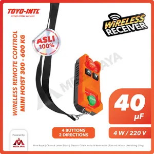 Wireless Remote Control Mini Hoist 220V 4 Button 2 Direction 40μF TOYO