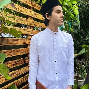 Akmy_Baju Muslim Pria Dewasa Trendy Atasan Casual jaguard abstrak Elegan Lembut Nyaman Limited edition Koko lengan panjang termurah