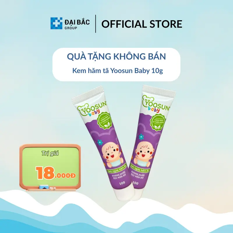 [QUÀ TẶNG KHÔNG BÁN] Kem dưỡng da em bé YOOSUN Baby giúp ngăn ngừa hăm da, dịu mẩn ngứa - Tuýp 10g 0