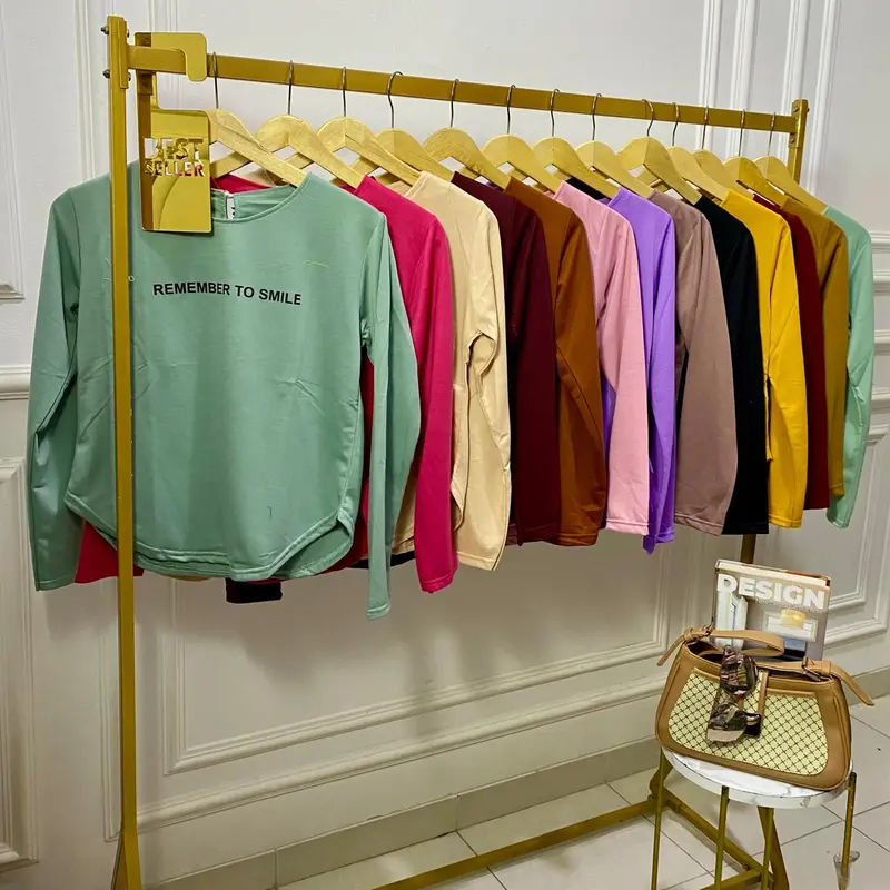 Atasan oblong wanita lengan panjang/kaos oval tangan panjang wanita/t-shirt/kaos wanita terbaru kekinian/kaos sablon wanita/atasan murah/ pakaian wanita/blus/shabhira16 7