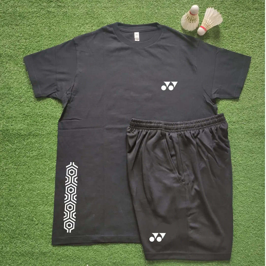 Setelan Badminton Pria & Wanita - Baju & Celana Sport Nyaman, Bahan Adem, Anti Gerah, Cocok untuk Latihan & Turnamen Bahan Katun Sport