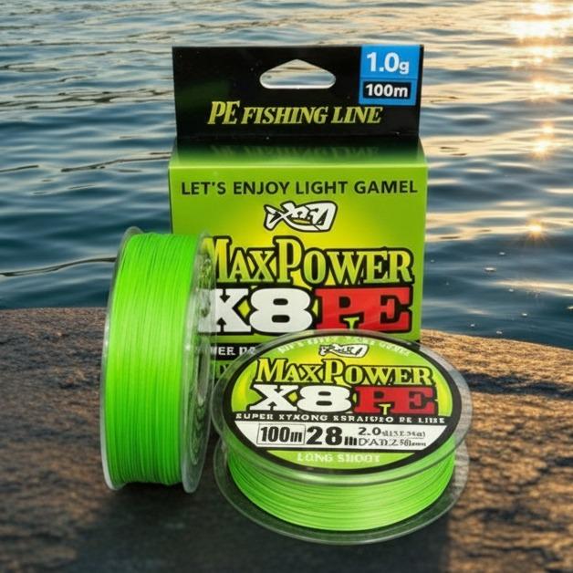 [ TẶNG  2M LEADER + Khoá Link ] Dây Dù Câu Cá  PE X8 Super Max 100m Bắt Cá Đi Câu