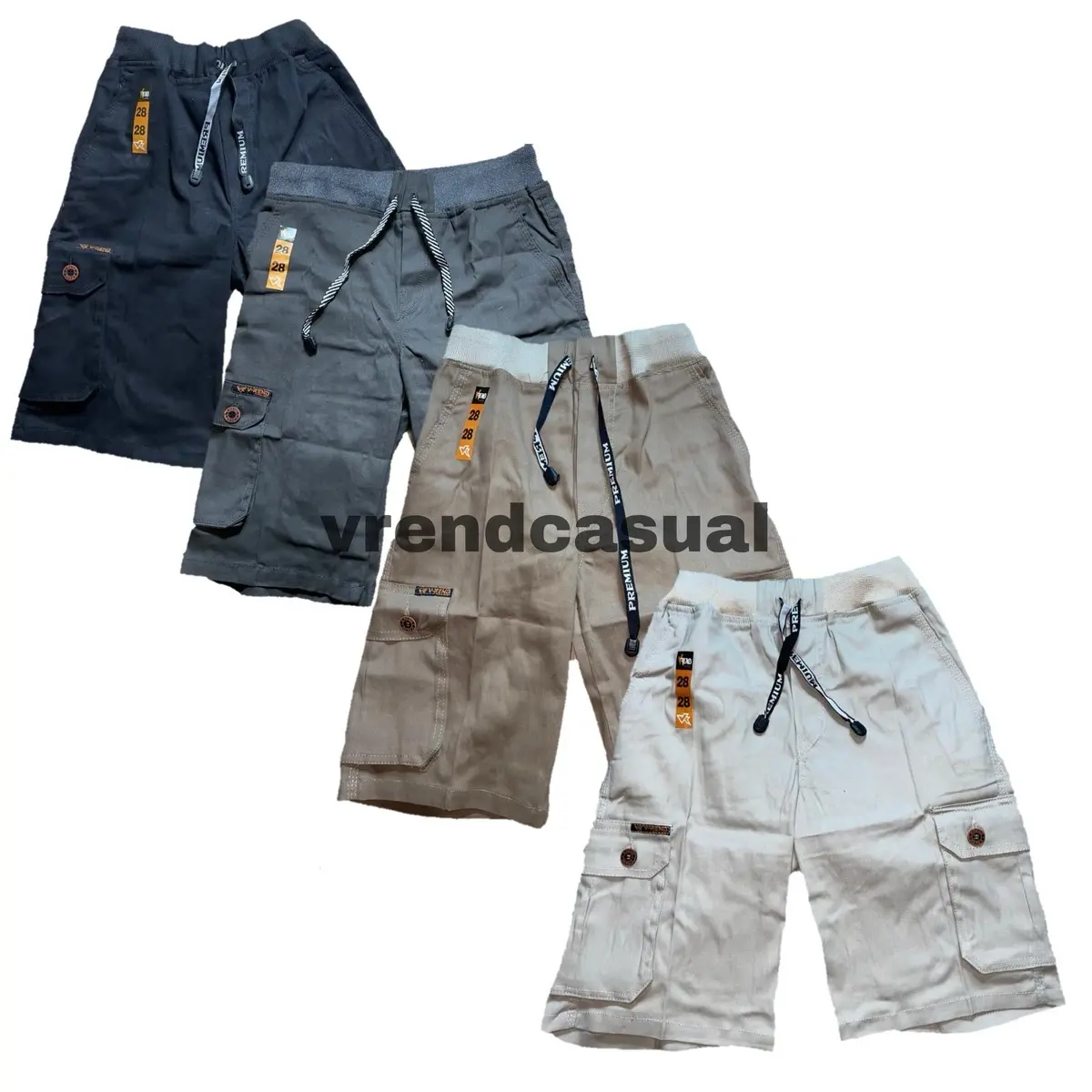 Celana rip cargo pendek premium