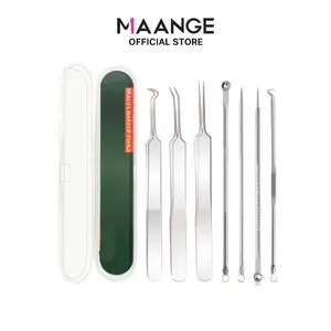 7 Pc/Set Pinset Alat Penghilang Komedo Jerawat Pinset MAG3044 Wajah