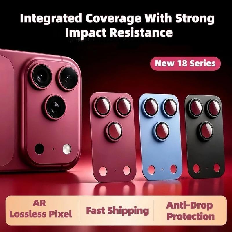 Miếng dán ống kính nhám cho iPhone 18 Pro Max,iPhone 18 Pro, iPhone Duo tất cả trong một miếng dán kim loại ống kính iPhone 17 Pro,17 ProMax