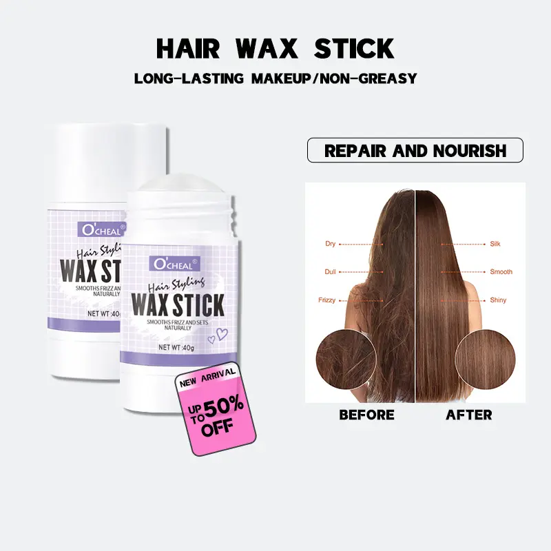 OCHEAL Hair Wax Stick For Wig Broken Hair Artifact Hair Wax Stick Gel Cream Non-Greasy Styling Hair Waxes