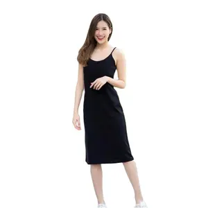 HANNA - TANK DRESS / DRESS TANK TOP POLOS SPANDEX SOFT Casual Wanita Basic
