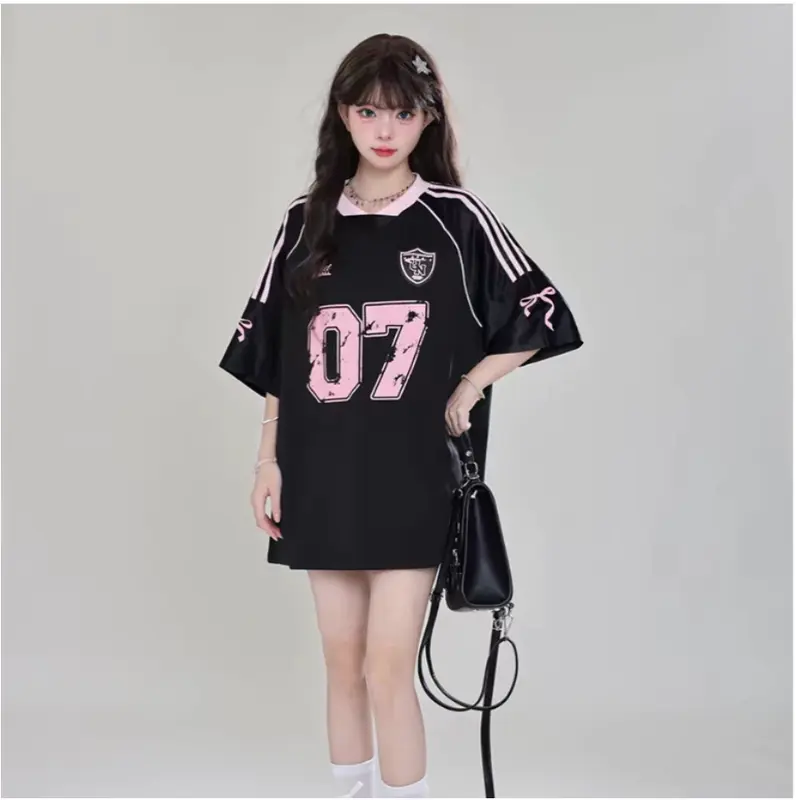 [SIZE XL ONLY] Atasan Wanita Pita Jersey Coquette 07 Nuritari - Bahan Adem Oversize - Baju, Polos Oblong 3