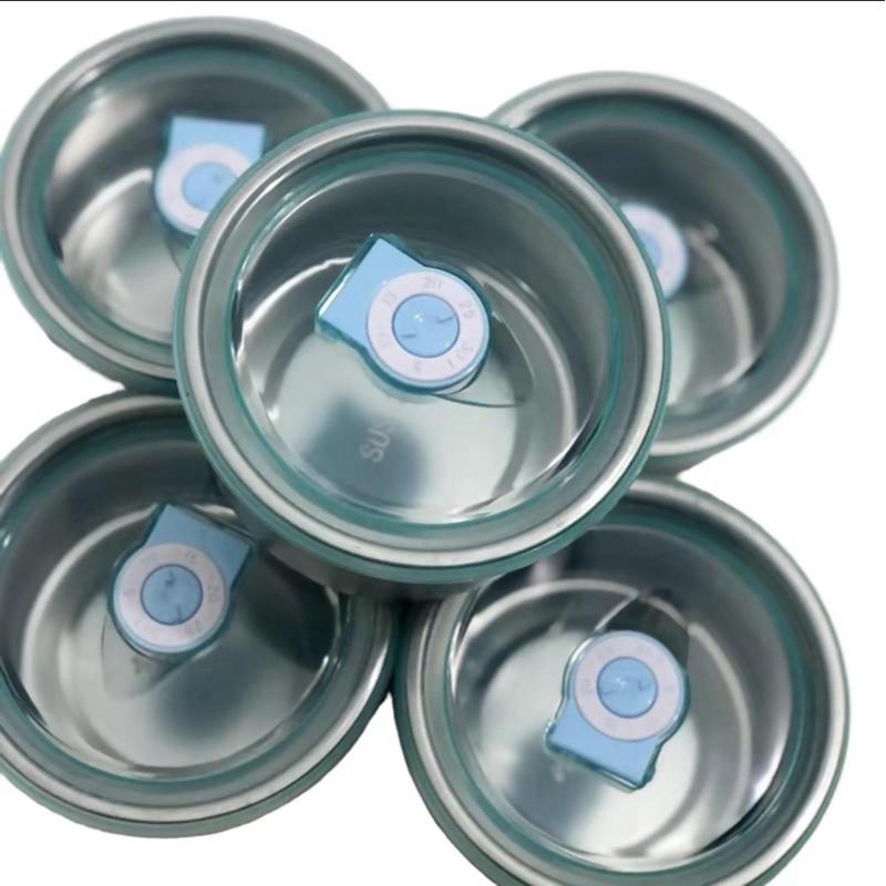 Sét 5 Bát / tô dáng tròn hộp đựng thức ăn chưa đựng bảo quản thực phẩm Inox 304 có nắp đậy tiện dụng