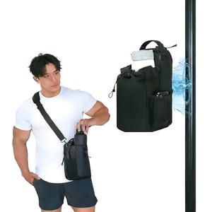 OKUYOSHI マグネットジムバッグ 小さめ ペットボトルホルダー スポーツバッグ強力な磁気 コンパクト 大容量 防水 耐磨耗 通勤 ジム アウトドア