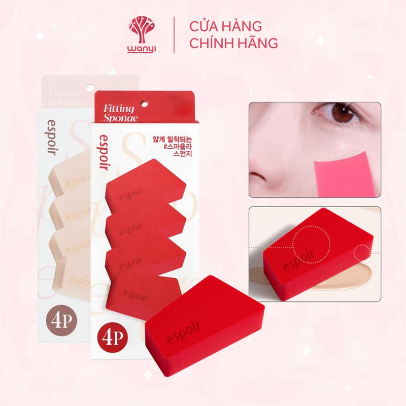 Mút Tán Kem Nền Espoir Fittiing Sponge Handy 4ea