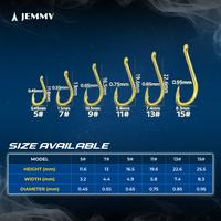 Gambar JEMMY Kail Pancing 1030R Carbon Steel Gold Nickel Plating Akita kitsune Hook Super Tajam Anti Karat Kuat Tarikan Anti Korosi Isi 10 Pcs KUP022 - 15# dari JEMMY Indonesia Kota Administrasi Jakarta Barat 3 Tokopedia
