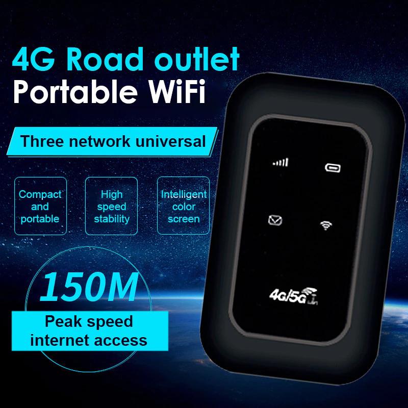 YGDS WiFi Modem H806 Wireless Router 4G LTE Mini Modem 150Mbps Mobile Broadband WiFi Black Charger