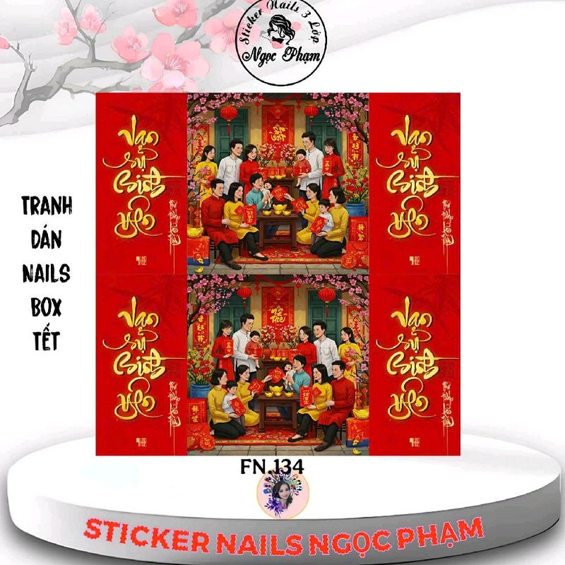 M46-STICKER NAILS BOX DÀI 3CM KHÔNG DÀNH CHO MÓNG NGẮN DÁN FULL MÓNG ÚP 1,2 KHÔNG CẦN SƠN NỀN
