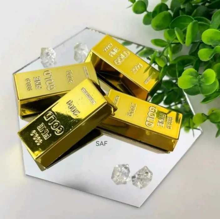 Emas Batangan Artificial - Fine Gold Miniatur Props Foto