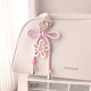 Gantungan Tas Simpel Aestetik Bag Charm Paracord Flower Spongebob