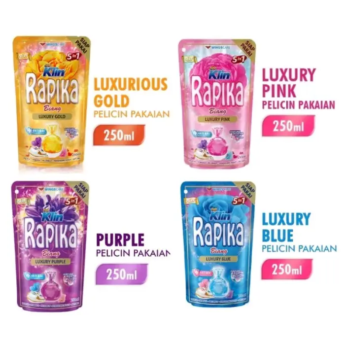 3pcs Rapika Biang Pelicin Pakaian Refill 250 ml - PACKING KARDUS PASTI AMAN