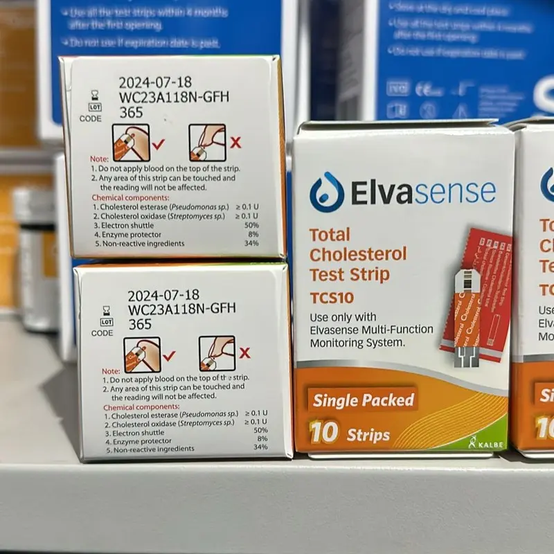 Elvasense Strip Kolestrol Gula Darah Asam Urat Stik Elvasense GCU 3