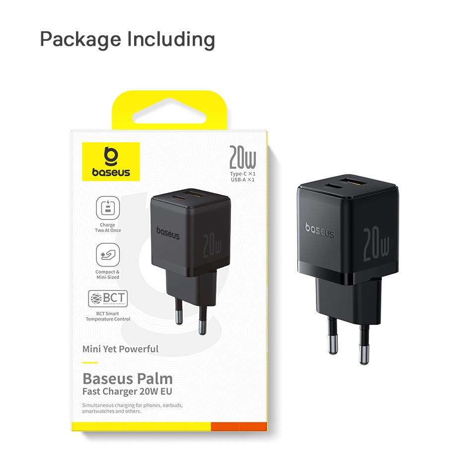 Baseus Palm 20W 30W Fast Charger C+U for iPhone 14 13 12 11 X PD