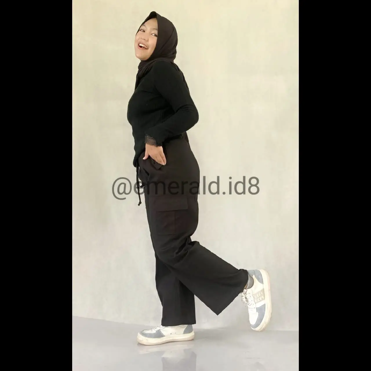 Kulot cargo kekinian wanita dewasa  celana panjang Kain Tebal Nyaman