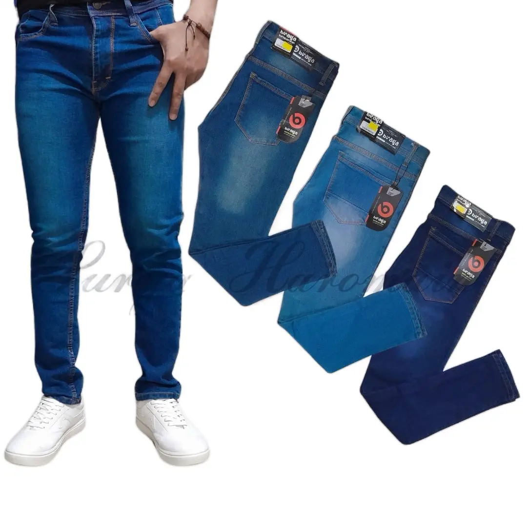 calana panjang  Jeans pensil  Pria  kualitas tebbal bagus big size 27 -38 braga fashion Celana