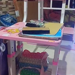 【COD】Bliss Baby Meja Belajar Anak Meja Belajar Anak Set Kursi Meja Kursi Anak Paket Meja Kursi Sekolah Anak Furniture