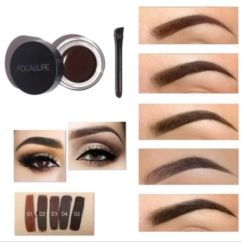 PROMO FOCALLURE Eyebrow Cream SHADEN NO 3 Gel waterproof Pensil Alis-kosmetik Mata 1