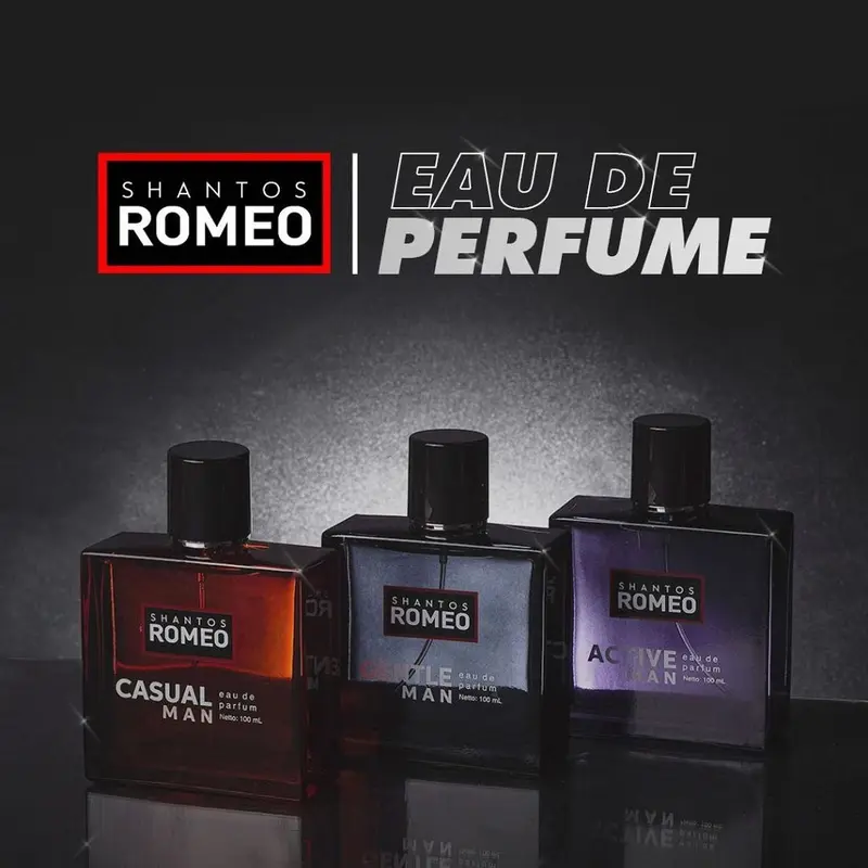 Shantos Romeo Fragrance Eau De Parfume 100ml Parfum Wangi Pria Perfume Cowo Wanginya Sporty, Maskulin 0