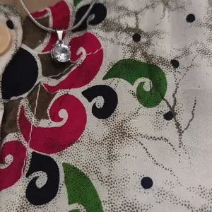 Kalung Titanium Liontin Perak Silver Lapis Emas Putih Anti Karat Tidak Luntur Selamanya Kalung Wanita Permata Kristal Fashion Titanium Collection