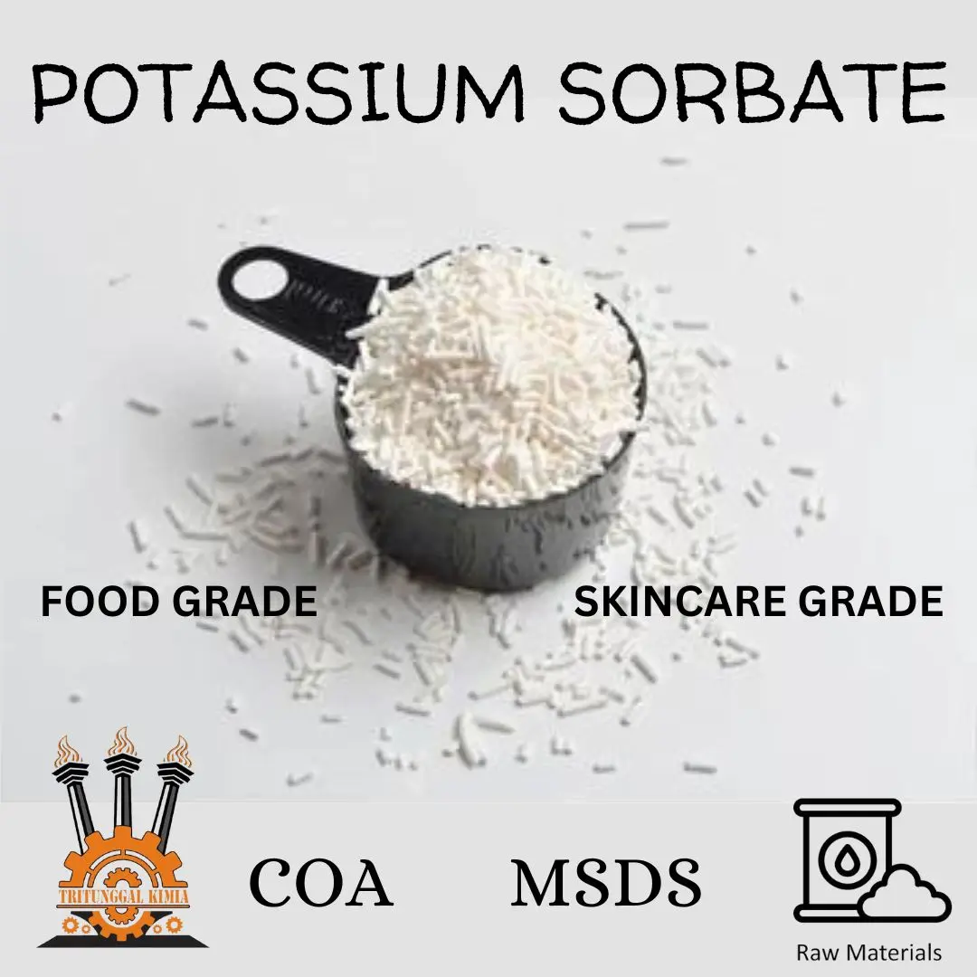 Ready Potassium Sorbate 250gr - Kalium Sorbate Agen Pengawet Makanan & Produk Perawatan Diri