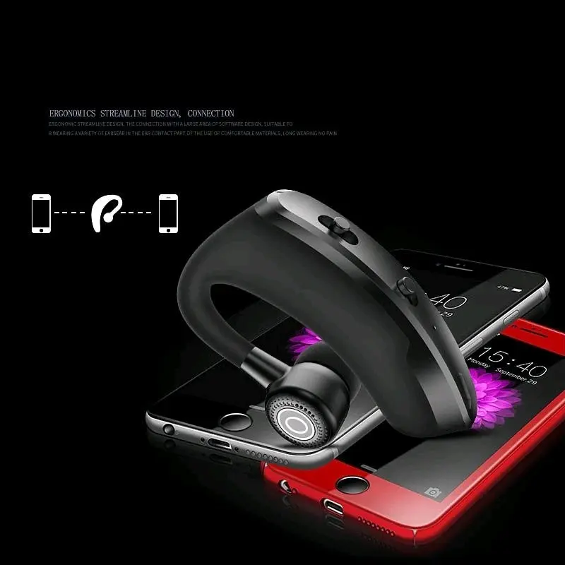 Earphone Bluetooth V9 / V8 8D BASS Wireless Headset 5.0 Business Sport 6