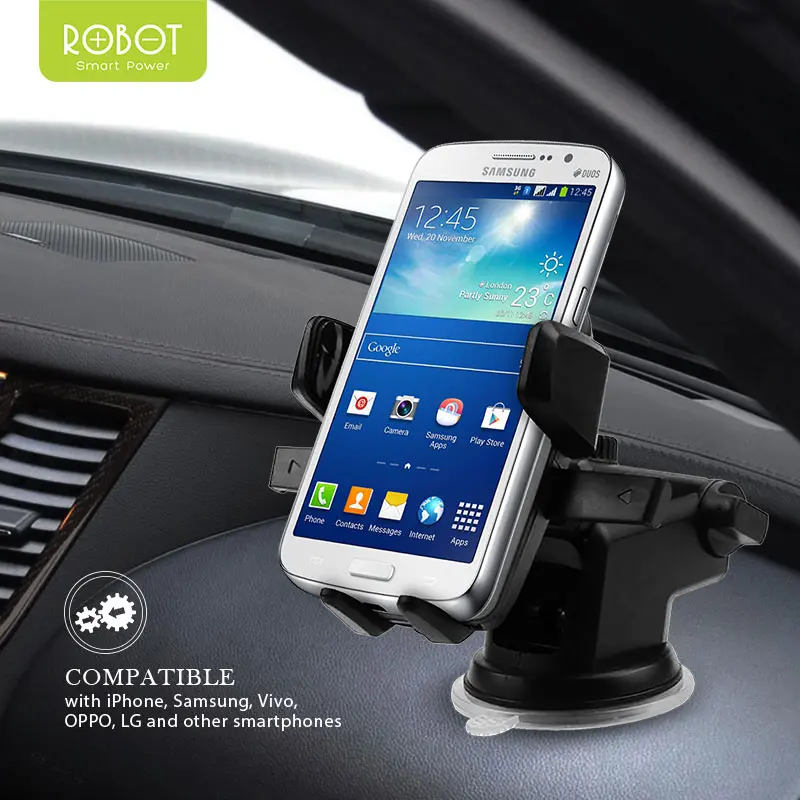 ROBOT Universal Car Holder RT-CH03 Silicon Pad For Smartphone Car Stand Holder - Garansi Resmi 1 Tahun (RT-CH03) [ BISA COD ] stand  holder hp 4