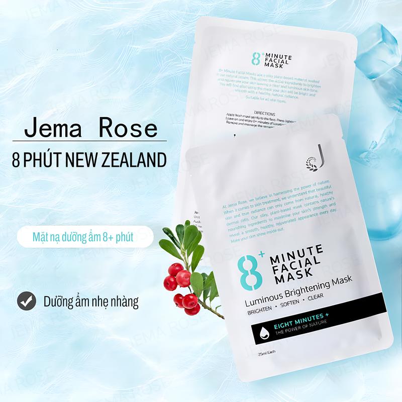 Mặt nạ hỗ trợ trắng da Jema Rose 8 Minute+ Luminous Whitening Mask 25ml 1